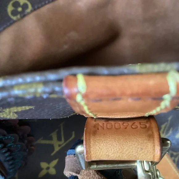 Vintage Louis Vuitton Revamped Shopping SacTote Handbag Turquoise Braided Straps - Picture 9 of 16